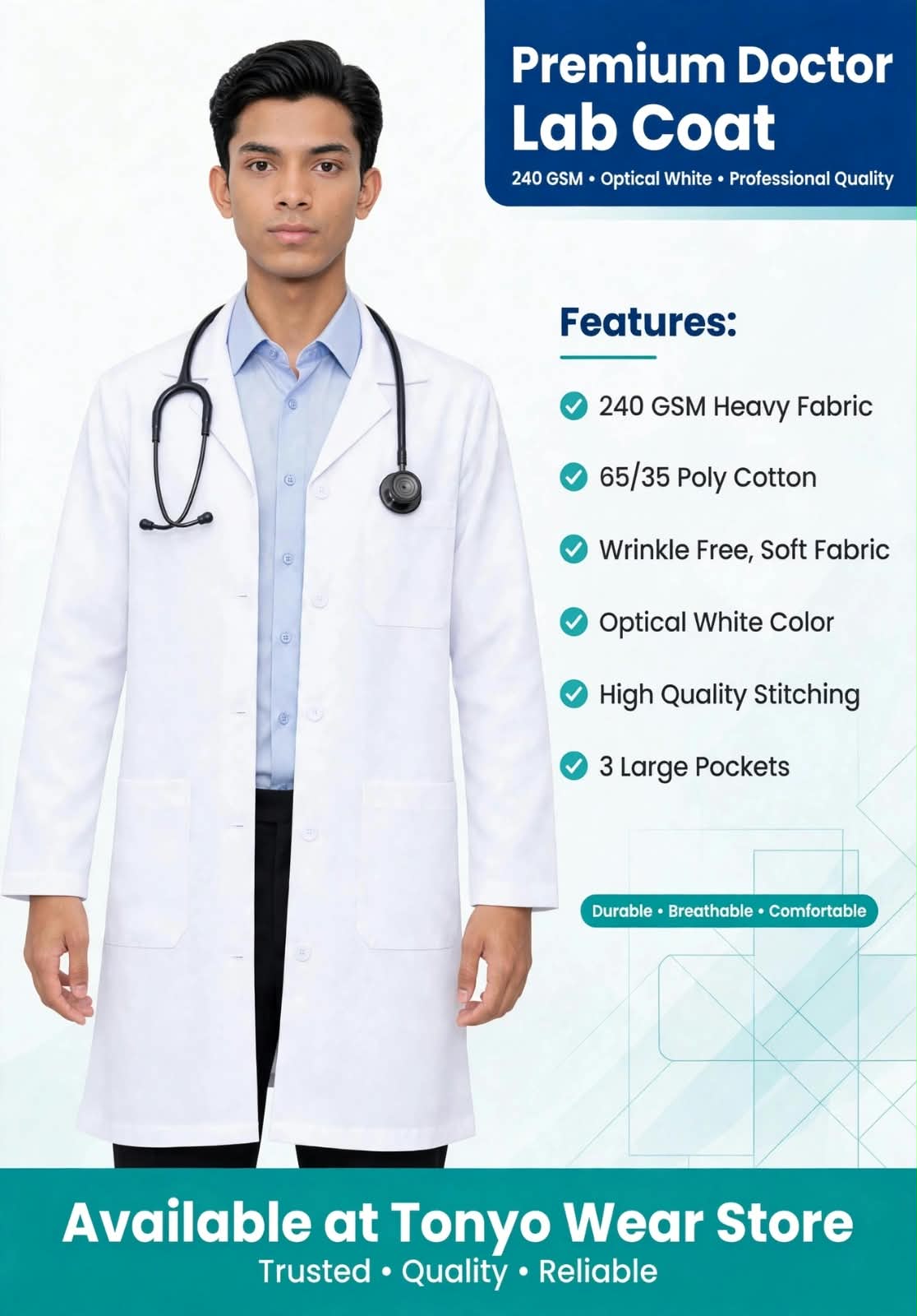Professional Medical Lab Coat