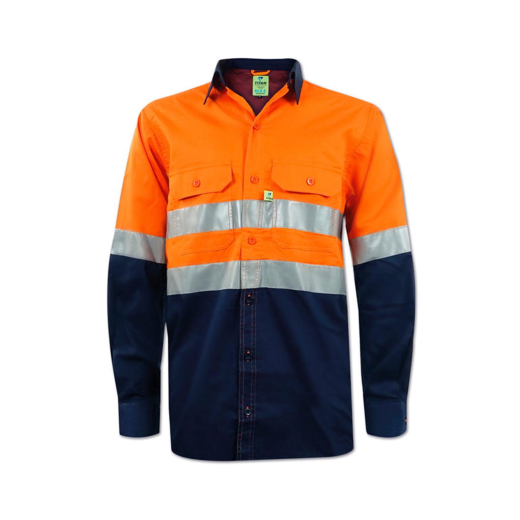 Bisley Taped Hi Vis Cool Lightweight Shirt